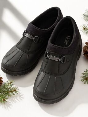 L.L. Bean Stormchaser Slip-On Rain Boots | Waterproof Duck Shoes |